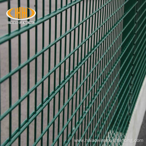 pvc coated double fence twin wire panel fence